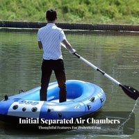 Automatic Inflation Inflatable Dinghy Thickened Design Portable Fishing Boat Puncture-Resistant Boating Equipment Long-Lasting for Anglers, Outdoor Enthusiasts, Families