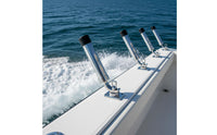 316 Stainless Steel Fishing Rod Holder Deck Mount Rotatable Swivel Rod Holder 360 Degree Adjustable Marine Gear
