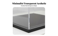 Stackable Figurine Case High Clearness Dustproof Figure Display Heavy Duty Dustproof Model Showcase for Collectors, Hobbyists, Desktop