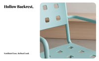Nordic design Stackable Armchair With Armrests Dining Chair Indoor & exteriordoor Use Seating Furniture Lightweight for Cafe Owners, Design aficionados, Office Managers, Restaurant, Kitchen, Living Room, Balcony