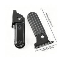 bike Footrest with Anti-Slip Grip Front-Mount Footrest Textured Hardware for City Rides