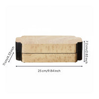 Luxury Jewelry Storage Box Soft Felt Lining Decorative Storage Box for Dressing Table, Entryway