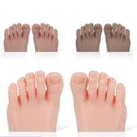 Nail Art Training Foot Realistic Design Silicone Practice Foot Lifelike Texture for Beauty School Students
