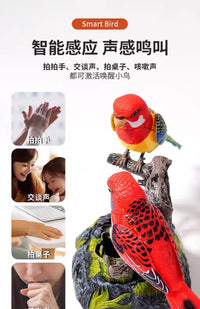Simulated Talking Parrot Toy with Sound Control for Kids