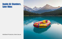 Hard Bottom Inflatable Kayak, Reinforced Raft, Durable Fishing Boat, Dual Chamber, Drifting, Emergency Use, Multi-purpose