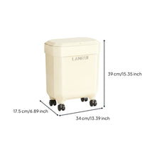 Hard-Shell Elevated Trash Bin Ribbed Panel Freestanding Kitchen Bin Raised Rim Household Item Angled Legs