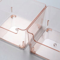 Clear Acrylic Drawer Organizer, Transparent Desk Storage with Dividers, Bathroom for Women, Kitchen