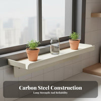 Extendable Design Windowsill Extender No-Drill Installation Kitchen Organizer Attractive Mount Countertop Shelf Space-Saving for Renters, Homeowners, Students, Window Sill, Bathroom