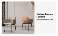 Italian Inspired Design Curved support rotate Chair Light Luxury Aesthetic Upholstered rotate Barrel supportchair Multi-Purpose Lounge Seat Wrap-Around supportrest for Office Workers, Homeowners, Adults, Dining Room, Reception Area, Bedroom, study niche