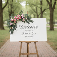 Wedding Arch Flower Garland Decorative Wedding Arch Floral Swag Artificial Flower Garland Pre-Assembled for Brides
