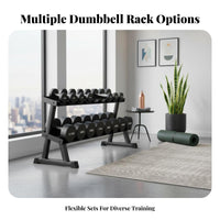 Triangular Dumbbell Rack Commercial Grade Multi-Tier Dumbbell Rack Heavy Duty Metal Hand Weight Stand for Fitness Studio