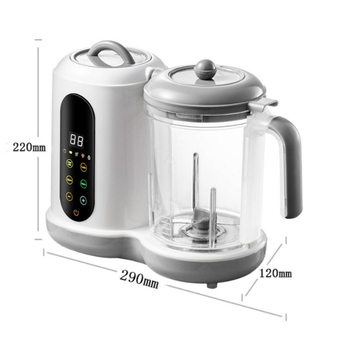 Compact Baby Puree Maker Electric Infant Puree Steamer Blender for Kitchen