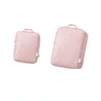 2 Pieces Top Handles Travel Storage Bag Stitched Seams Expandable Packing Cubes Space-Saver Luggage Organizer Bags Wrinklewrinkle-Resistant