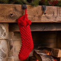 Knitted Christmas Stocking Large 46cm for Gifts and Decoration