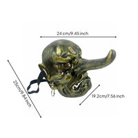 Cosplay Tengu Mask Eco-Friendly Japanese Oni Mask Cultural Theme Decorative Item Easy to Paint for Cosplayers, Anime Fans, Display Shelf, Exhibition, Tea Room