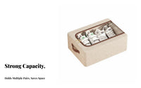 Transparent Shoe Container Space-Saving Organizer Box Stackable for Under Bed