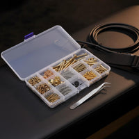 254 Pieces Includes Tweezers Guitar Screw Assortment Long-Lasting Metal Construction Guitar Screw Assortment Kit Portable Luthier Tool Set Easy to Install for Luthiers, Guitarists