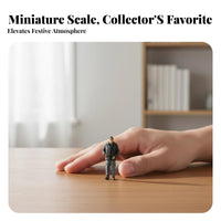 1:64 Miniature Scale Resin Figure Nostalgic Design 1:64 Scale People Figure Hand-Painted People Model Bright Hues