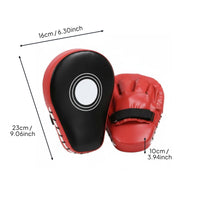 Curved Focus Pad Dense Foam Boxing Hand Pad Multi-Layered Protection Taekwondo Strike Guard for Kids, Home, Gym
