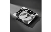 Stainless Steel Tray Contemporary Tray with Reflective Finish Elegant Irregular Serving Platter for Tabletop