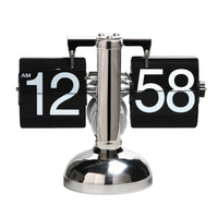 Simple Design Automatic Flip Clock Mechanical Movement Automatic Page Turning Flip Clock Easy to Read for Living Room