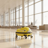 Hard-Shell Sit-on Suitcase Glossy Car Suitcase Fun Sit-on Luggage Smooth-Rolling for Travel, Airport
