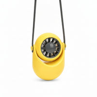 Tilting Head Portable Neck Fan Shielded Grille Rechargeable Hanging Fan