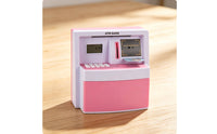 Electronic Piggy Bank Educational ATM Play Savings Box Secure Electronic Money Saving Box for Girls, Desk