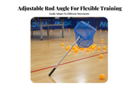 Racket Sport Pong Sphere Picker Efficient Collection Telescopic Sphere Pickup Tool Portable Large Capacity for Athletes