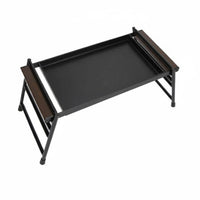 Outdoor Griddle Plate Raised Side Rails Grill Plate Black Griddle Tray for Picnics