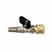 Sturdy Metal Build Pressure Washer Quick Coupler Washer Adapter Valve Leak Secure Connection High Pressure Hose Connector for Car Wash, Garage
