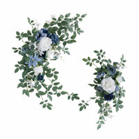 2 Pieces Ready to Use Wedding Arch Flowers Reusable Wedding Arch Flower Set Cost-Effective for Reception, Bridal Shower, Party