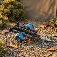 Tow Hauler Single Axle Rail-Style Hauler Scale Tow Hook Exposed-frameFrame Model Accessory Metal-Like