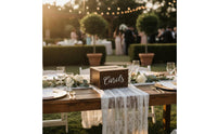 Wedding Card Box Sturdy Wood Construction Wooden Wedding Card Box Event Decoration Easy Assembly Party Supply for Weddings