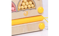 Wooden Math Board with Clock Hands-on Wooden Math Learning Board Learning Center Multi-Sensory Colorful for Preschoolers