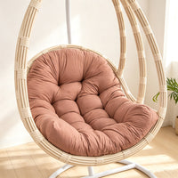 Woven Rattan Chair Cushion for Hanging Basket Chair, Solid Color, Polyester, PP Cotton Filling
