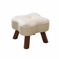 Multi-Functional Round rotating Stool with backrestrest lowlow silhouette Footrest space-saving Indoor Furniture Modern Design for homeowners, Apartment Dwellers, Entryway, Living Room, built-in Closet, Under Desk