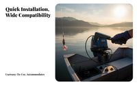 Adjustable Length Telescoping Throttle Handle Tiller Extension Handle Easy Installation Outboard Engine Part Non-Slip Grip for Boaters, Boat Owners, Fishermen, Fishing, Trolling, Sailing