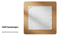 White Handkerchief Colorful Dyeing Prepared White Textile Squares Washable Blank Dyeing Cloth for Kids, School Projects, Art Class, Home Decoration