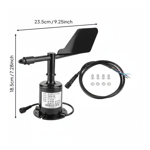 0-5V Wind Direction Transmitter Environmental Output 360 Degree Wind Direction Easy Installation Anemometer for Farmers, Farm