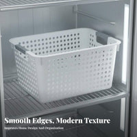 Hanging Zer Basket Space Saving Chest Zer Basket Heavy-Duty Wire Storage Bin for Meal Planners, Bulk Shoppers, Garage, Basement, Cabinet