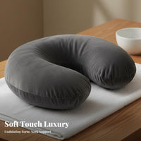 High Elasticity Latex Pillow Breathable Wave Shaped Pillow Two-Level Height Design for Students, Side Sleepers, Beauty Salon, Massage Parlor