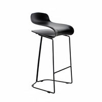 Modern Design Suspended Seat Stool Minimalist Look Bar Chair Long-Lasting Frame Seating Furniture Integrated Footrest for Homeowners, Adults, Cafe Owners, Counter, Kitchen Island, Reception Area, Dining Room