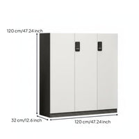 Shoe Cabinet Entryway Shoe Storage Freestanding Shoe Organizer Large Capacity Shoe Rack with Digital Lock Sturdy Wood Modern Design Suitable for Shared Hallways Apartments Home Use