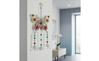 Faceted Beads Crystal Butterfly Suncatcher Floral Accents Butterfly Sun Catcher Multicolored Rainbow Creator Ornament Teardrop Pendants