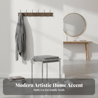 Modernist Design Upholstered Dressing Chair With rearrest Upholstered Lowsupport Chair mid-1900smid-1900s-mid-1900s-modern modern design Vanity Seat Thick Padded padding for Adults, Home Decorators, Women, Bedroom, Entryway, Living Room
