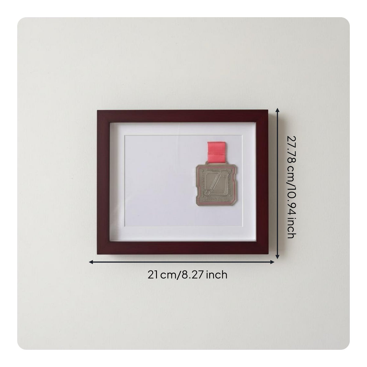 Medal Display Frame Ideal Gift Medal Display Case Multi-Design Options Wall Mount Honor Frame for Runners, Collectors