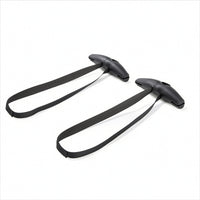 2 Pieces Curved Handle with Strap Non-Slip Rowing Handle with Strap Heavy Duty
