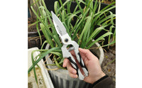 Garlic Trimming Scissors Comfortable Grip Vegetable Harvesting Shears Security Latch Spring Load Pruning Shears for Gardeners
