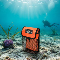 360° Rotating Hook SMB Reel Bag Quick Draining BCD Utility Pouch Attachable for Technical Divers